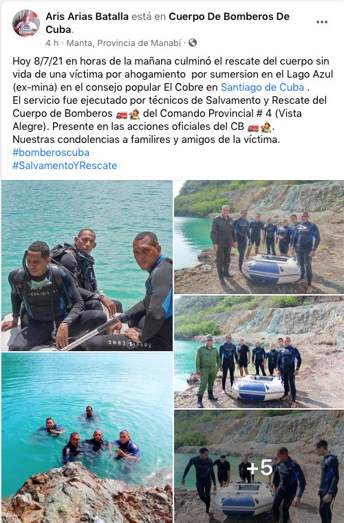 Rescatan cuerpo sin vida en lago de Santiago de Cuba 62