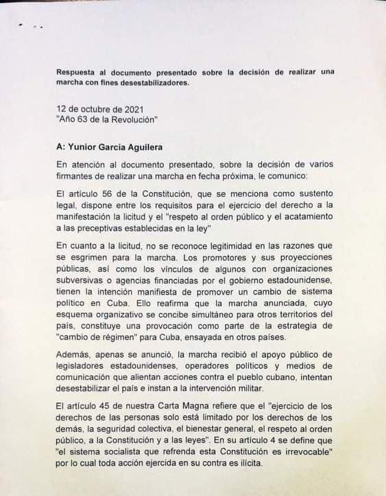 Régimen declara ilícita la Marcha Cívica por el Cambio del 15N 3