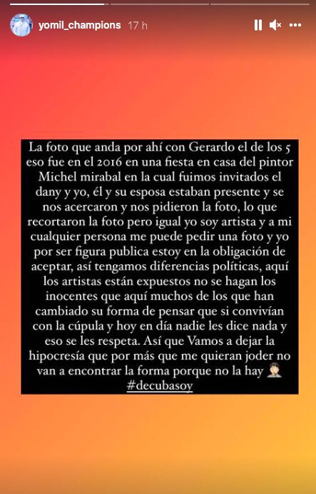 Yomil aclara foto con el exespía Gerardo Hernández 10