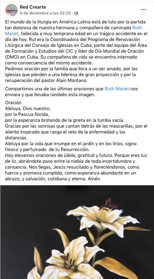 Fallece en accidente de tránsito la artista cubana Ruth Mariet 4