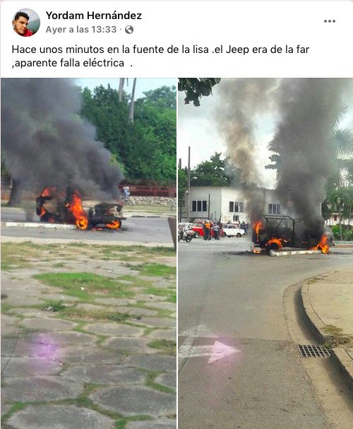 Se Incendia Un Auto En La Habana