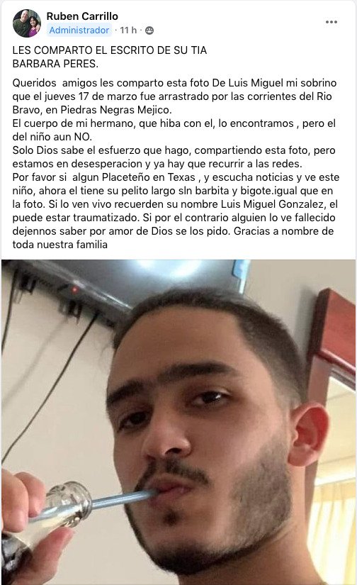 Padre cubano y su hijo fueron arrastrados por la corriente del Río Bravo 13