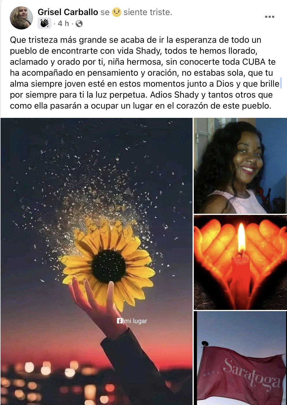 Identifican a joven camarera del Saratoga entre los fallecidos por la tragedia 17