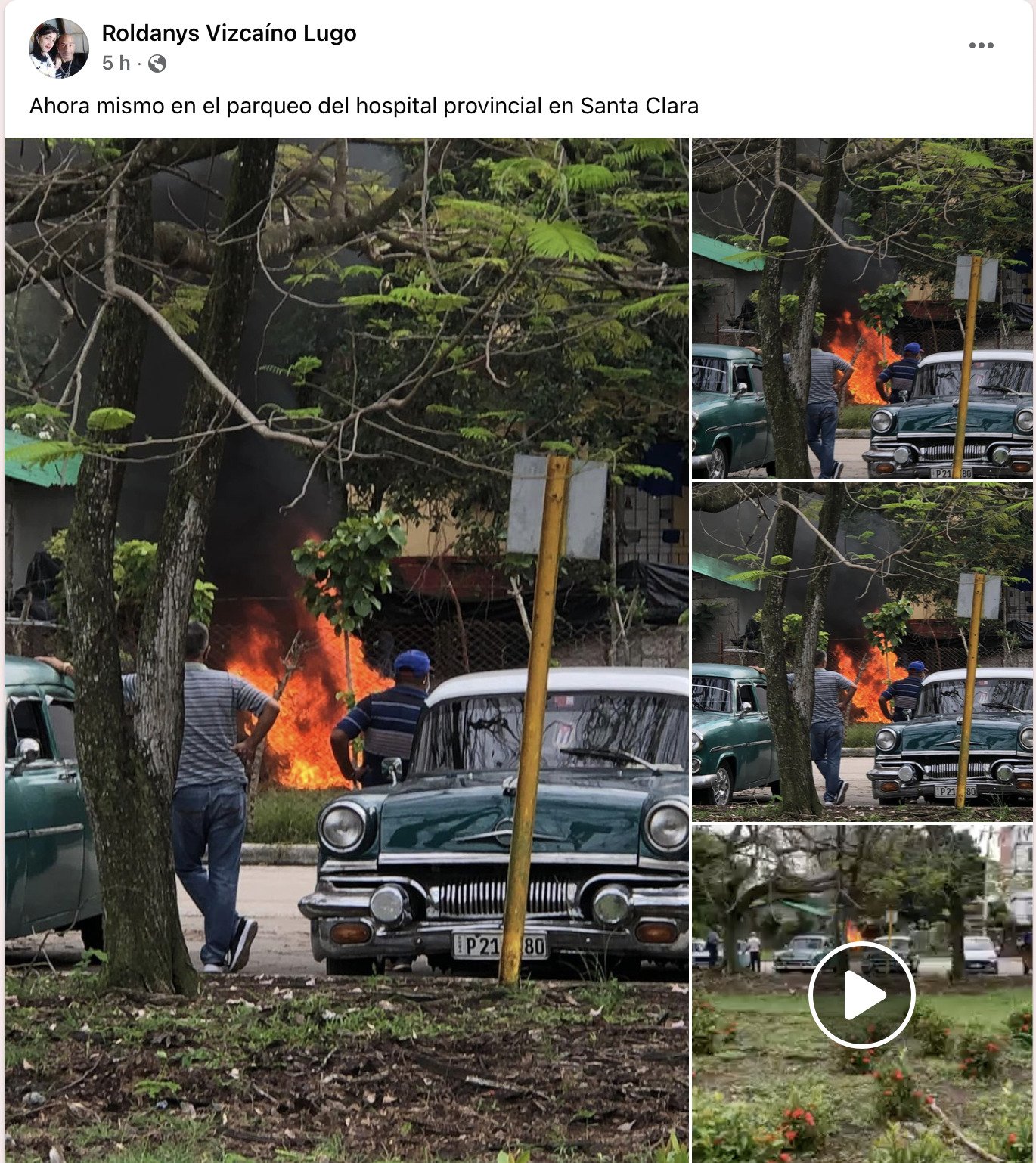 Moto eléctrica se incendia en Santa Clara 10