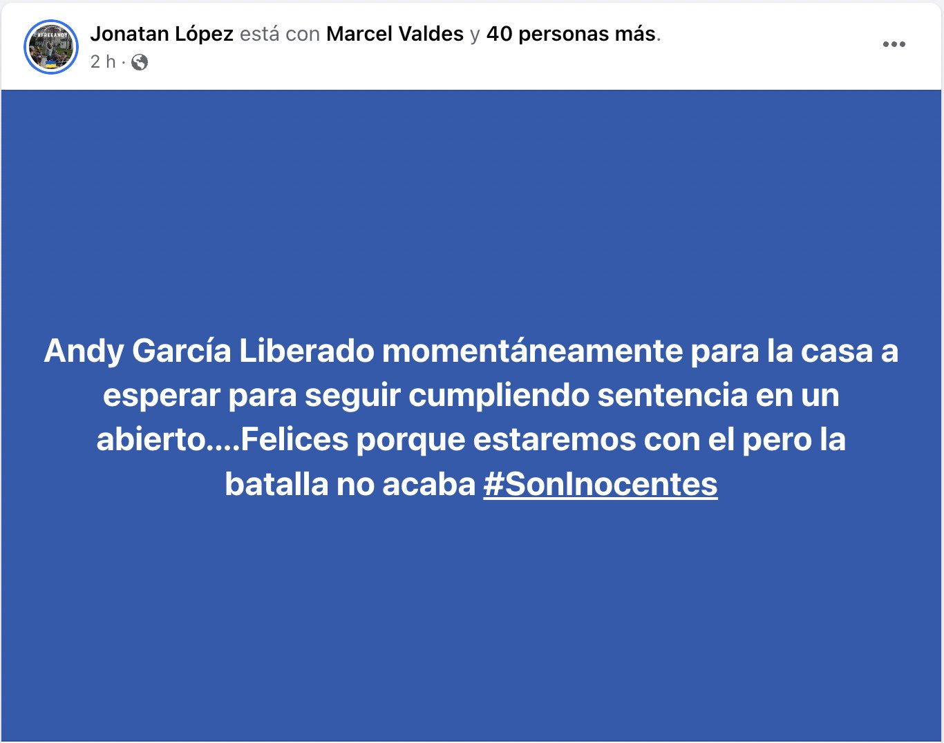 Excarcelan al joven Andy García, manifestante del 11J 3