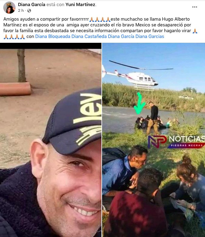 Piden ayuda para localizar a cubano desaparecido cuando intentaba cruzar el Río Bravo 4