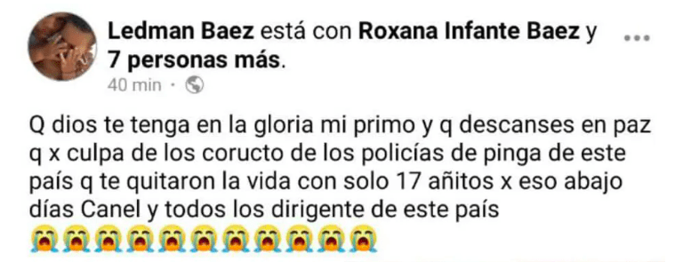 Denuncian muerte de un joven de 17 años a manos de la policía en Santa Clara 18
