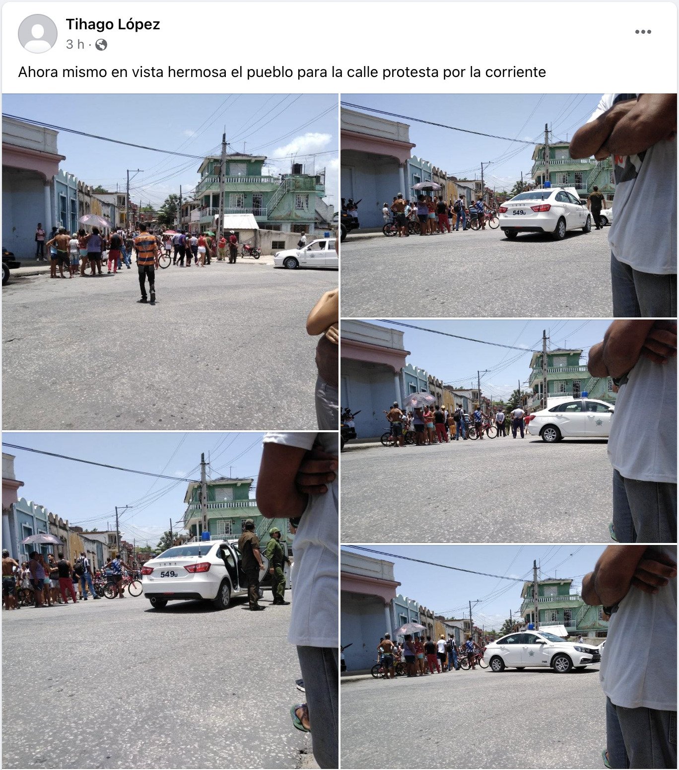 Cubanos protestan contra los apagones en Santiago de Cuba 2