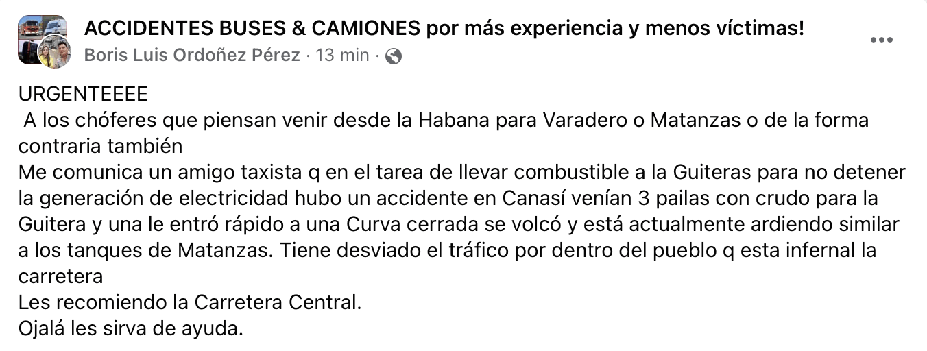 Se incendia pipa de combustible en Vía Blanca (VIDEO) 2