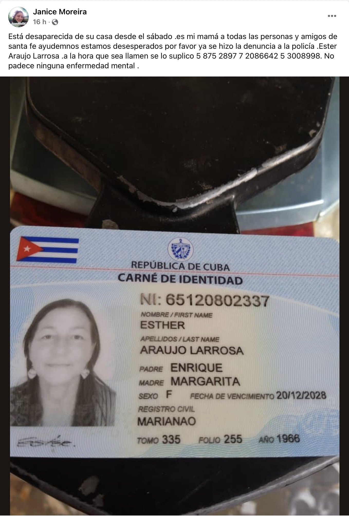 Aparece Cubana Reportada Como Desaparecida En La Habana