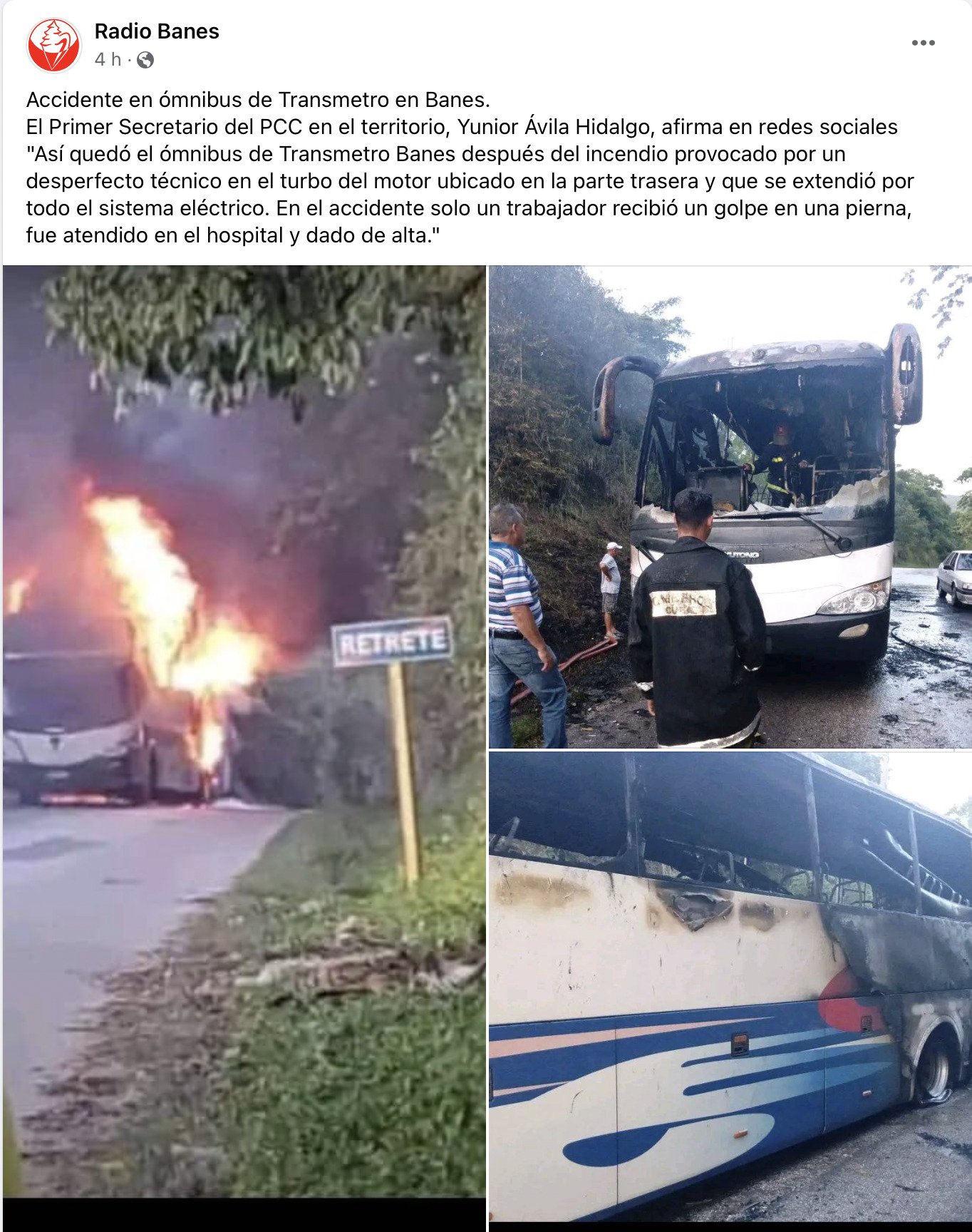 Se incendia un ómnibus en Holguín 6