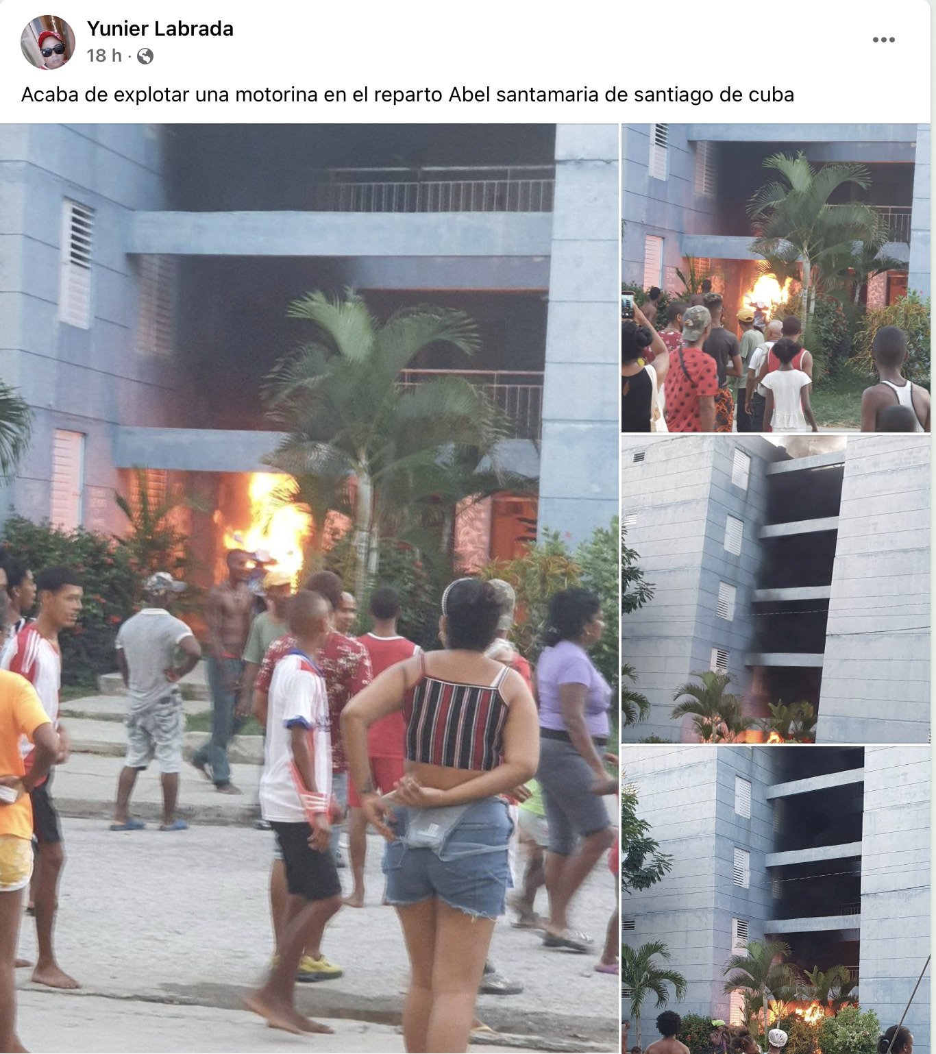 Reportan incendio de moto eléctrica en Santiago de Cuba 15