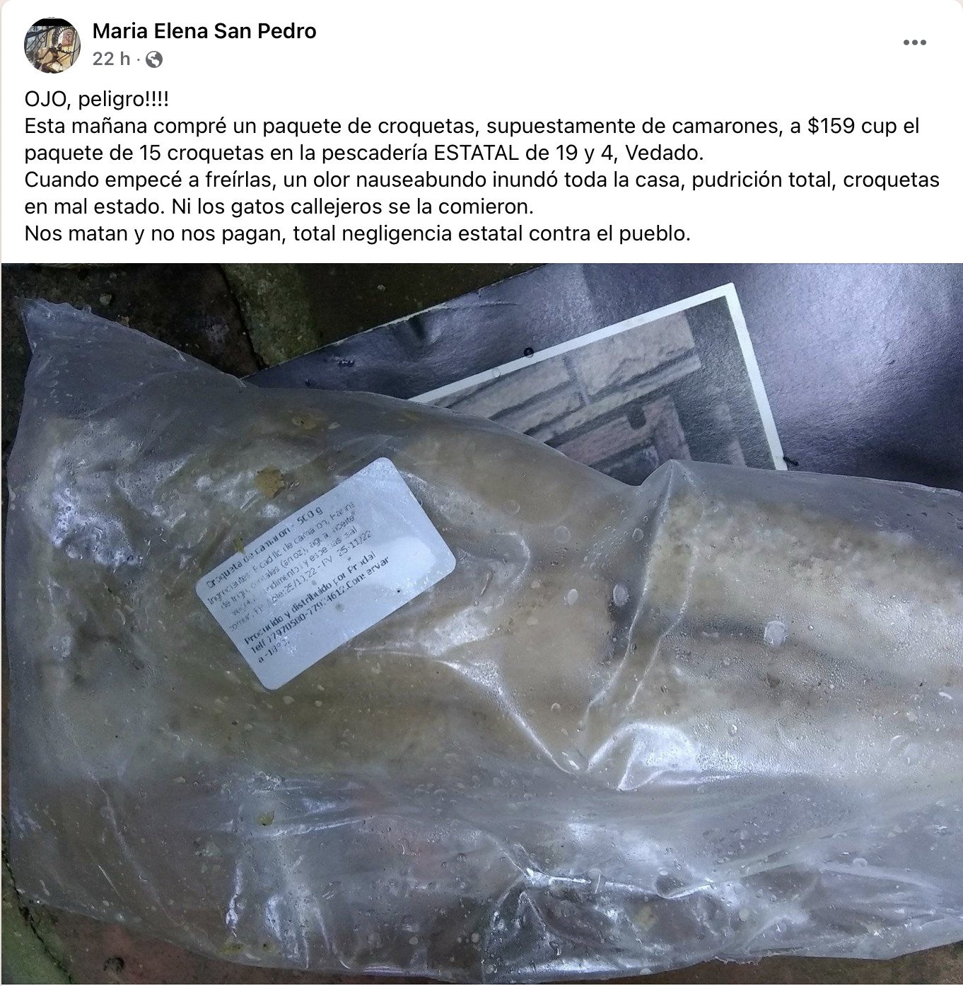 Denuncian venta de croquetas en mal estado en La Habana 2
