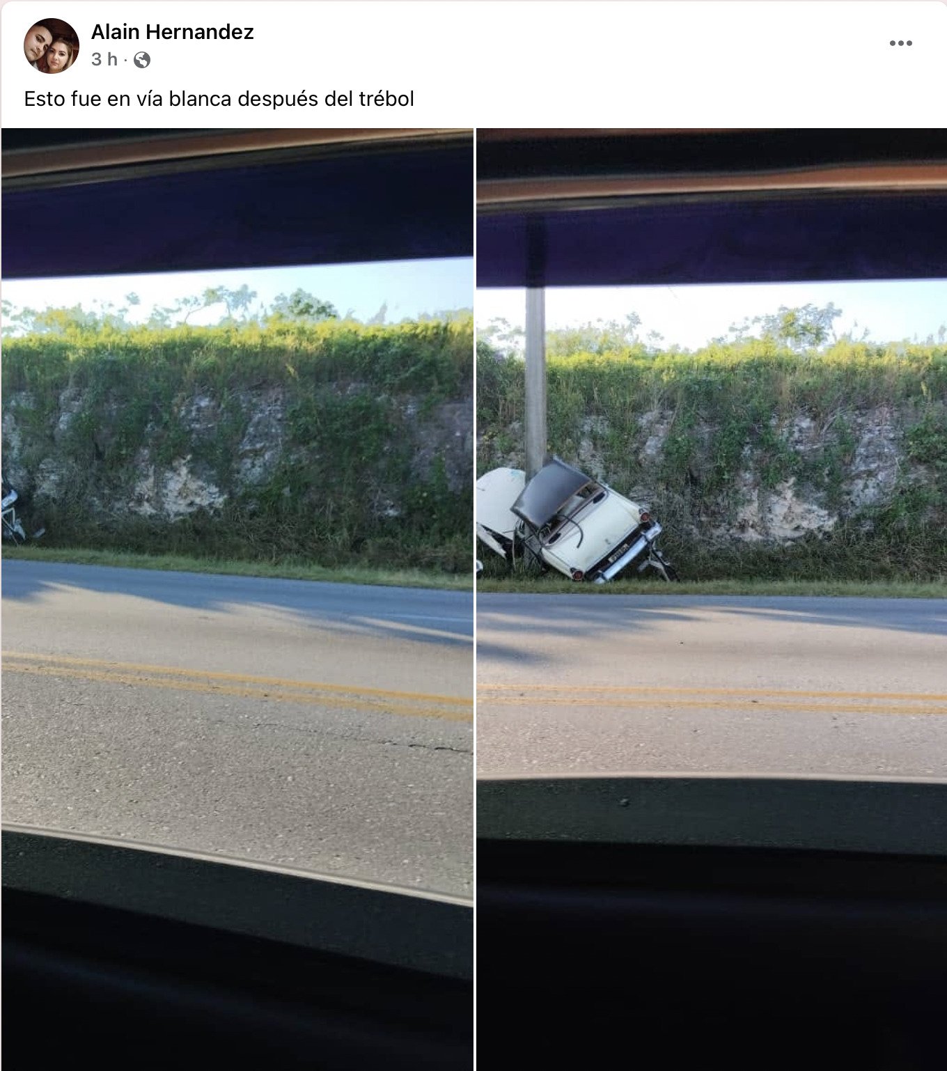 Un lesionado en accidente de tránsito en La Habana 101