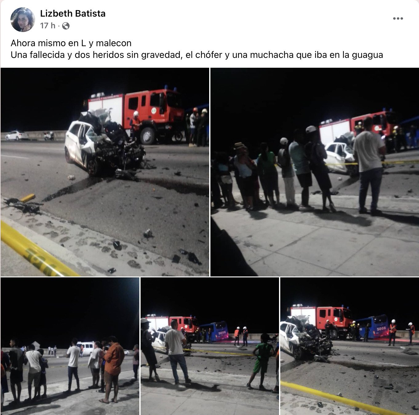 Una mujer fallecida tras accidente de tránsito en el Malecón de La Habana 11