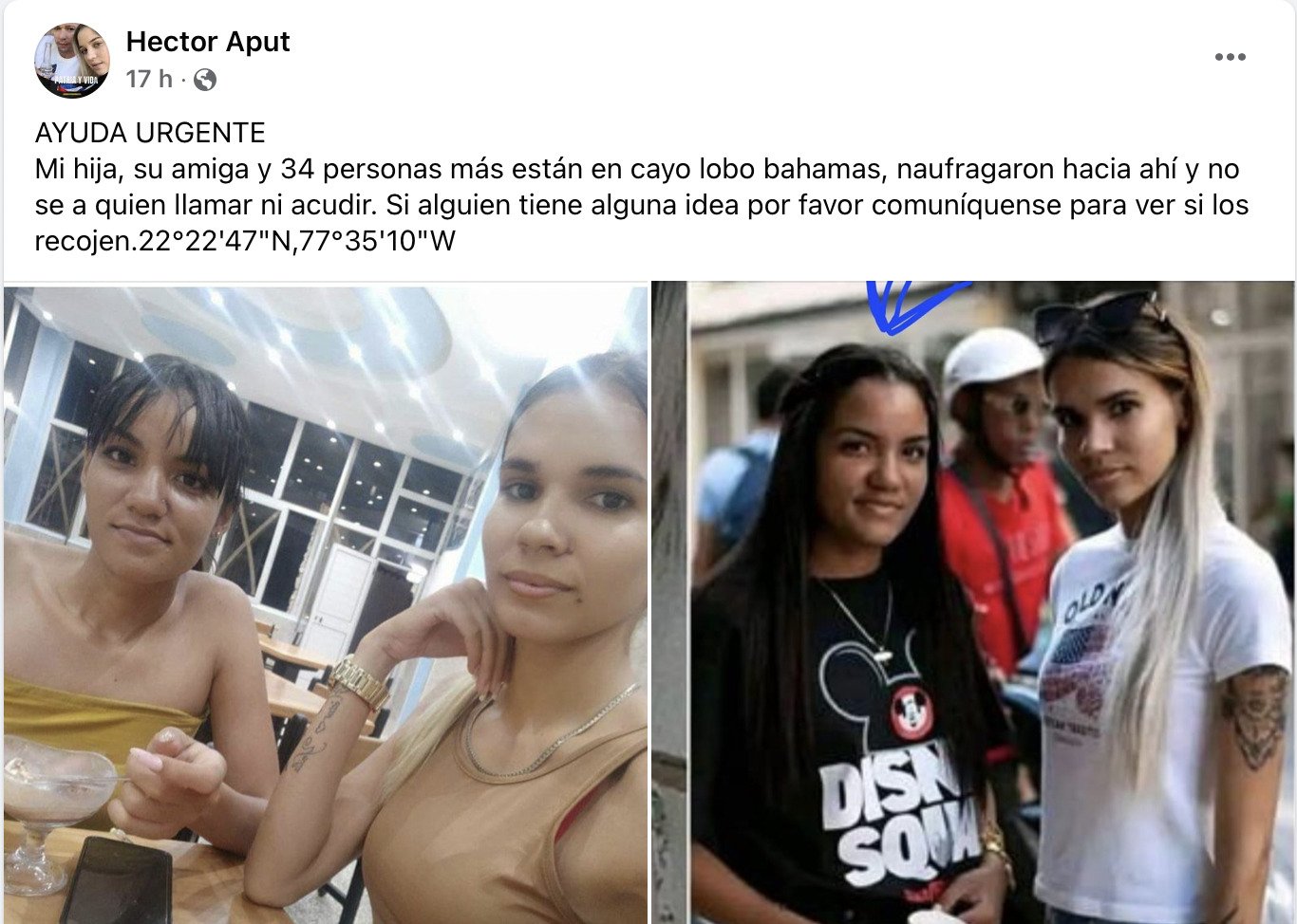 Padre cubano pide ayuda para el rescate de su hija balsera varada en un cayo de Bahamas 4