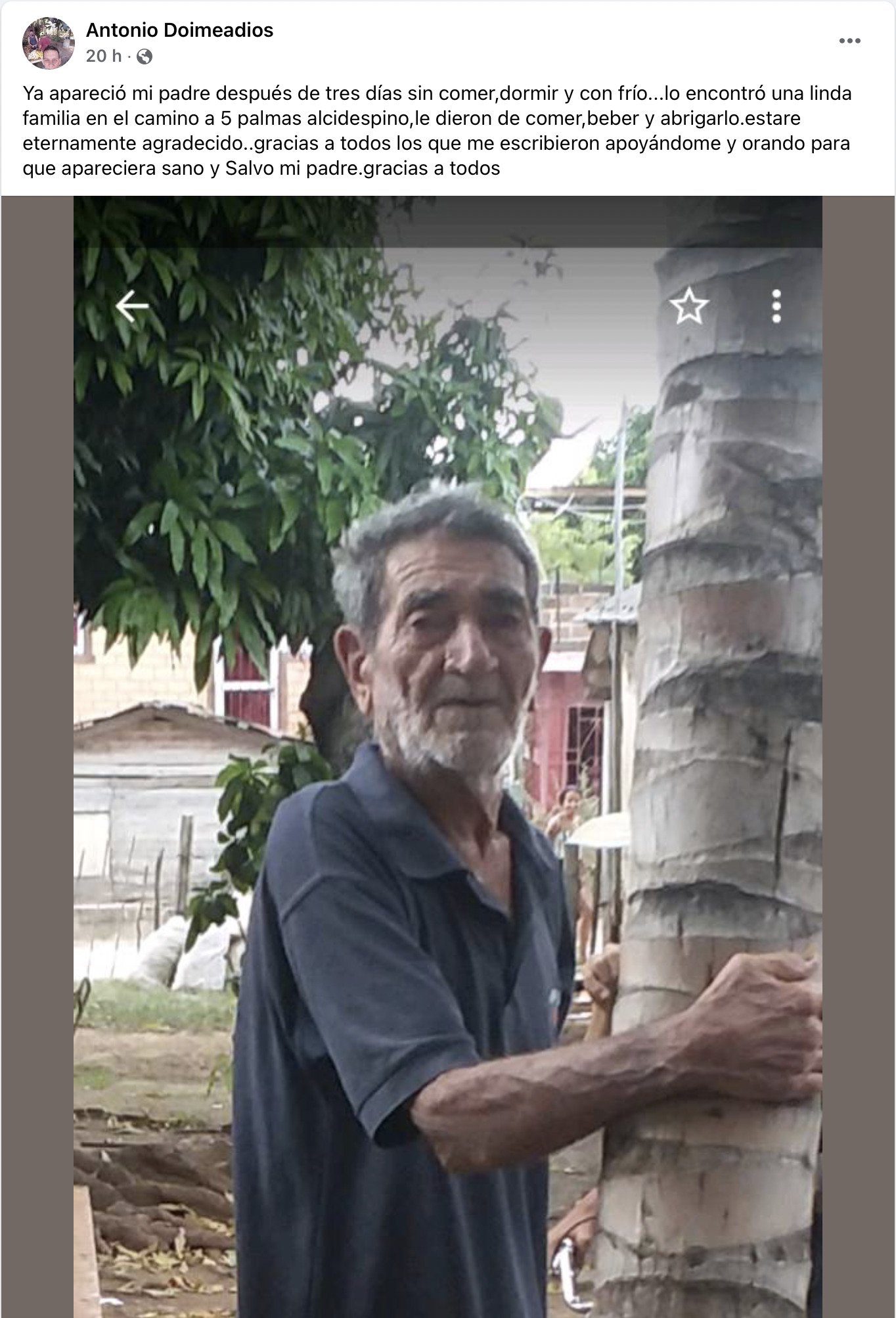 Localizan a anciano reportado como desaparecido en Holguín 7