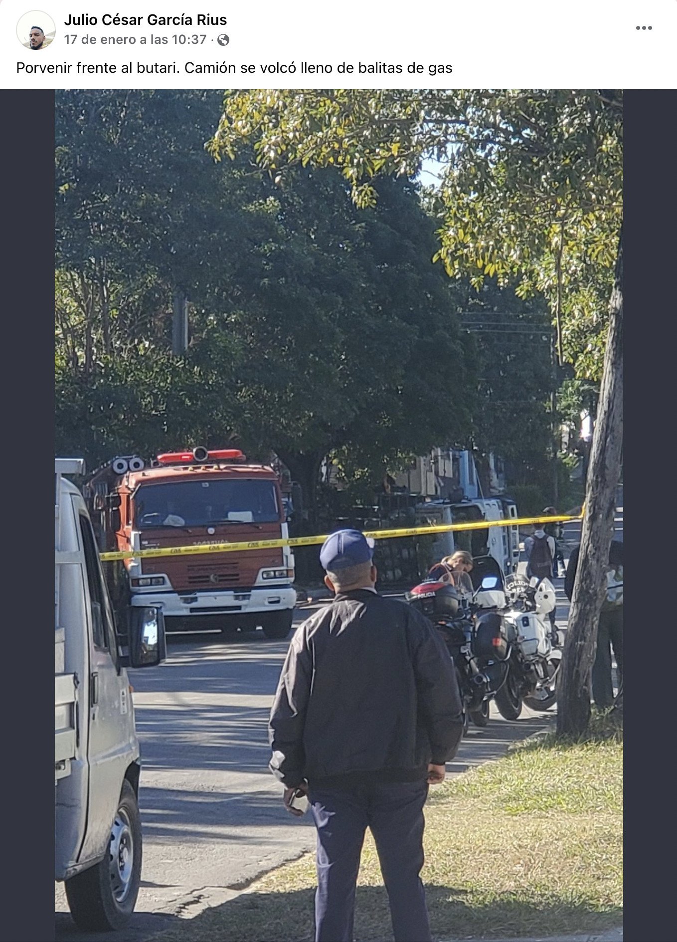 Camión cargado de balas de gas licuado se vuelca en La Habana 5