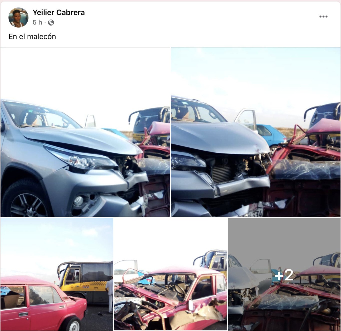 Reportan accidente de tránsito en La Habana 30