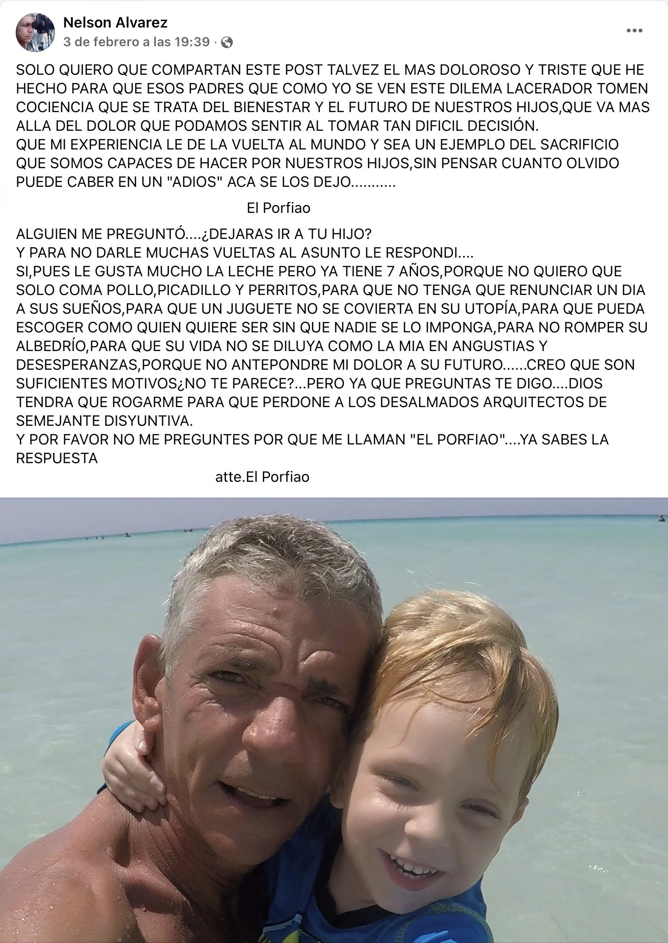 Padre cubano argumenta por qué firmó permiso de salida del país para su hijo 6