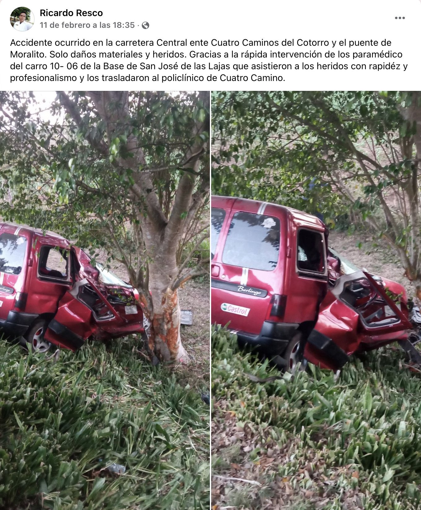 Reportan accidente de tránsito en La Habana 24