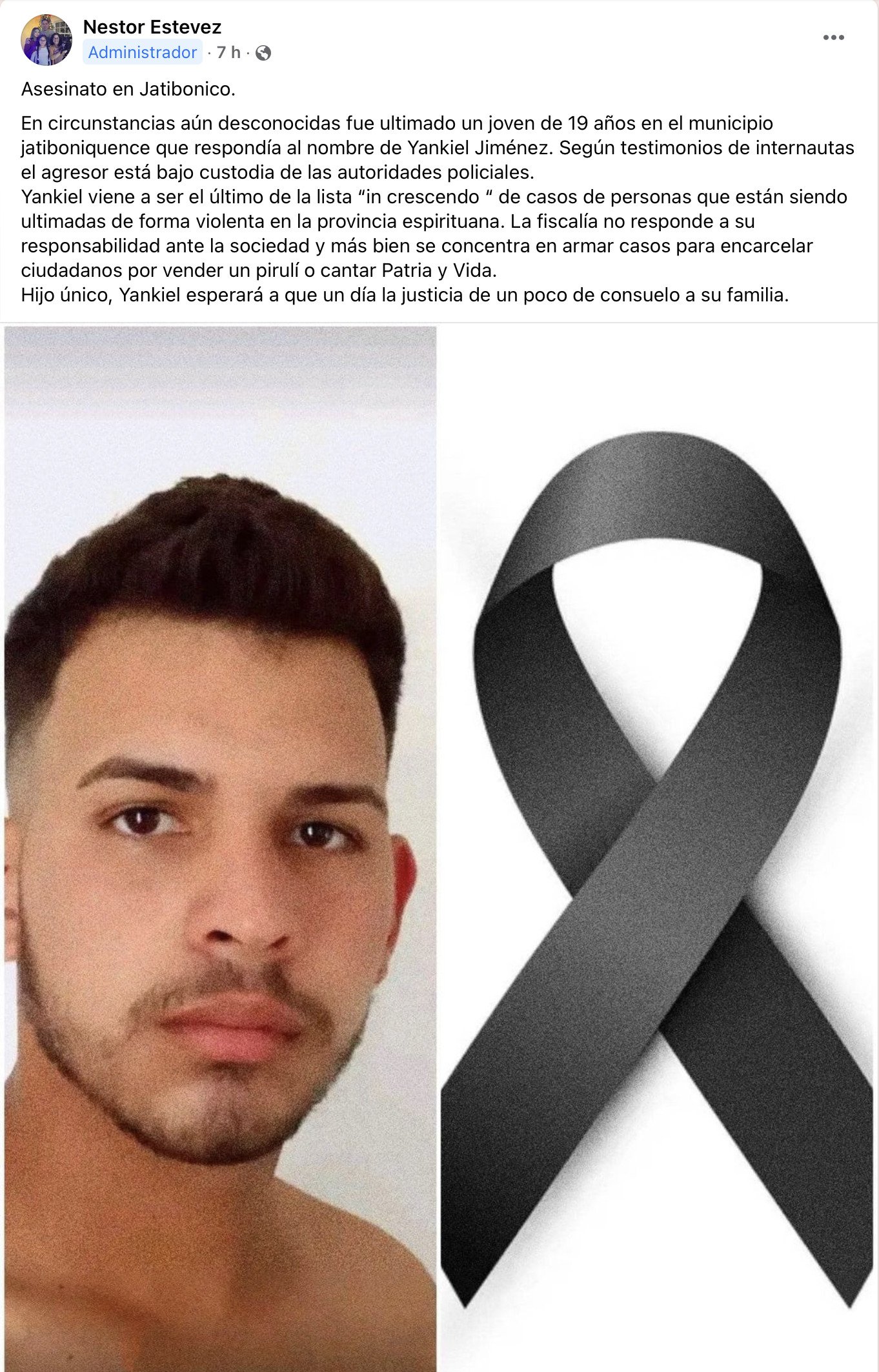 Denuncian asesinato de joven cubano en Sancti Spíritus 15