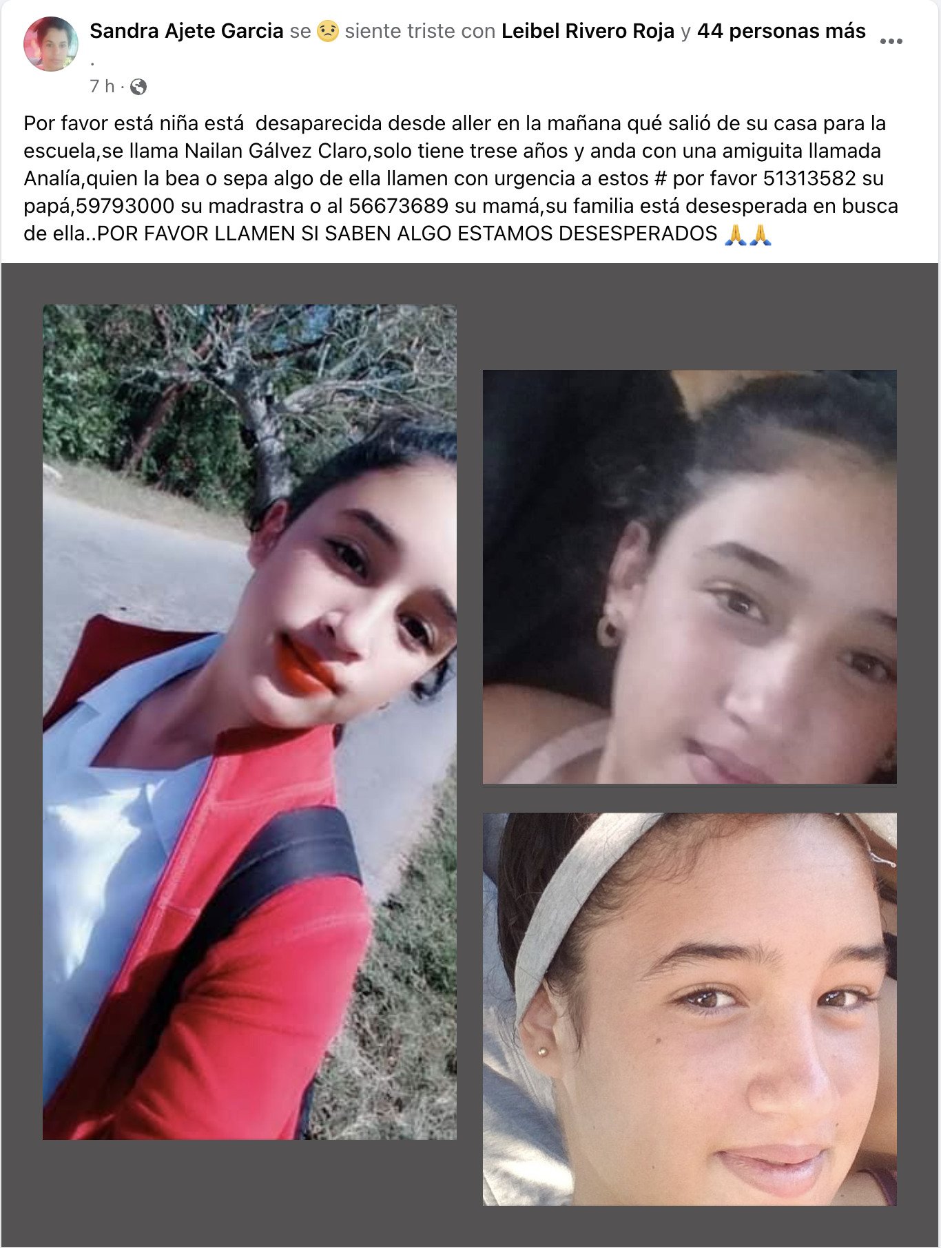 Reportan desaparición de adolescente cubana de 13 años en Mayabeque 4