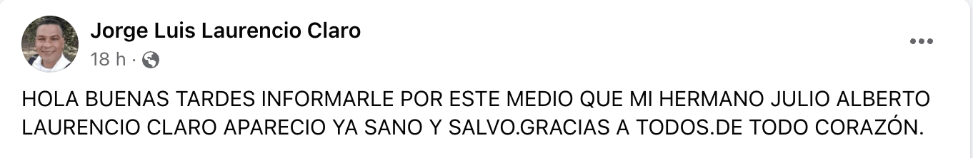 Aparece cubano reportado como desaparecido en Las Tunas 3