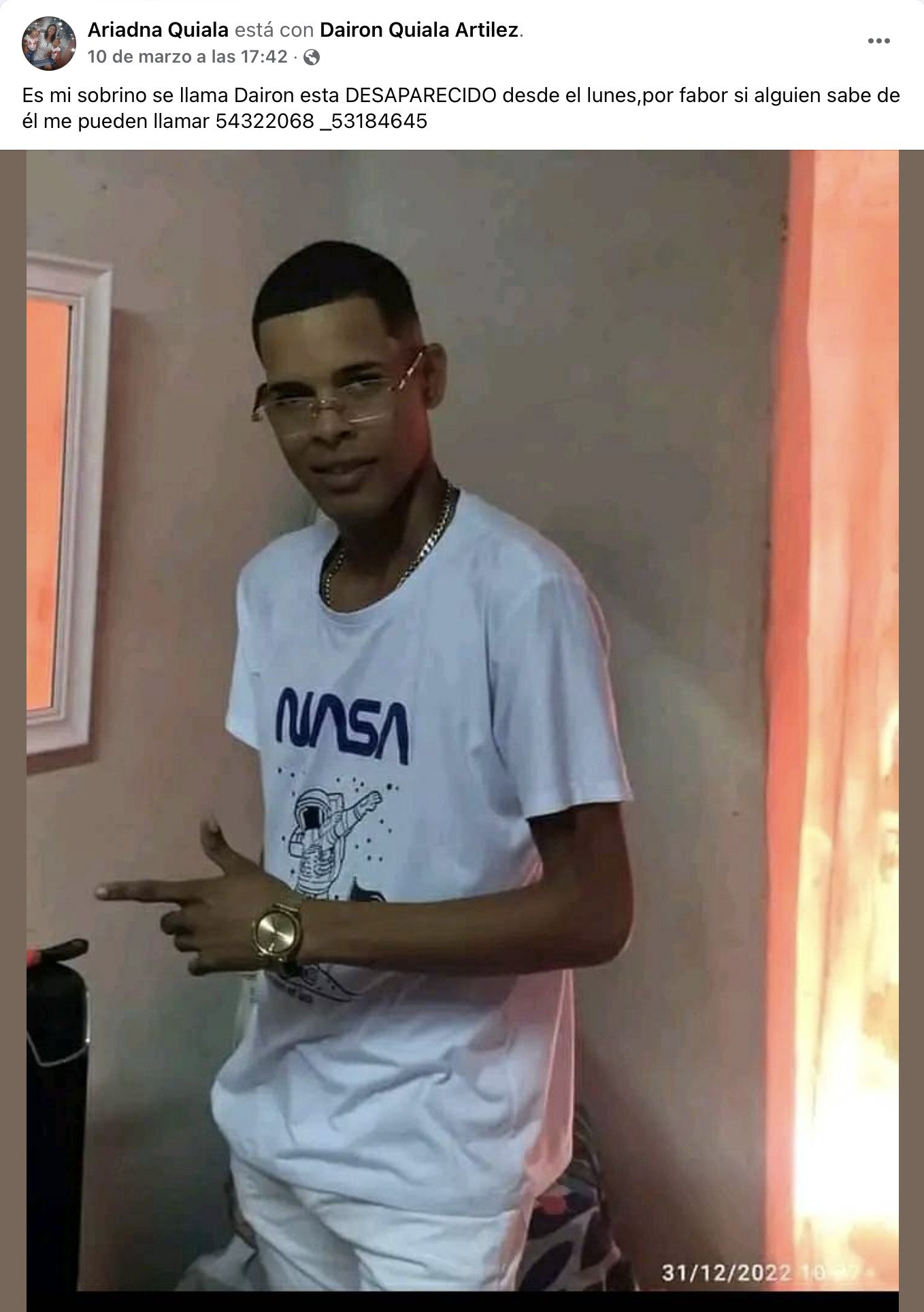 Piden ayuda para localizar joven cubano reportado como desaparecido en La Habana 42