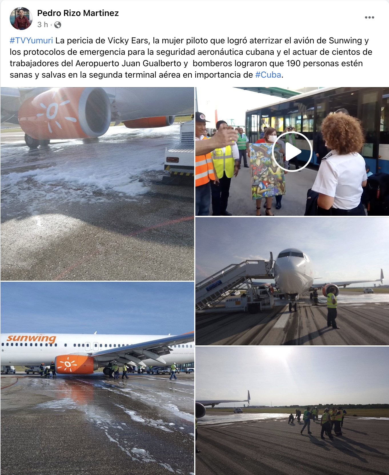 Avión de Sunwing aterrizó de emergencia en Matanzas 2