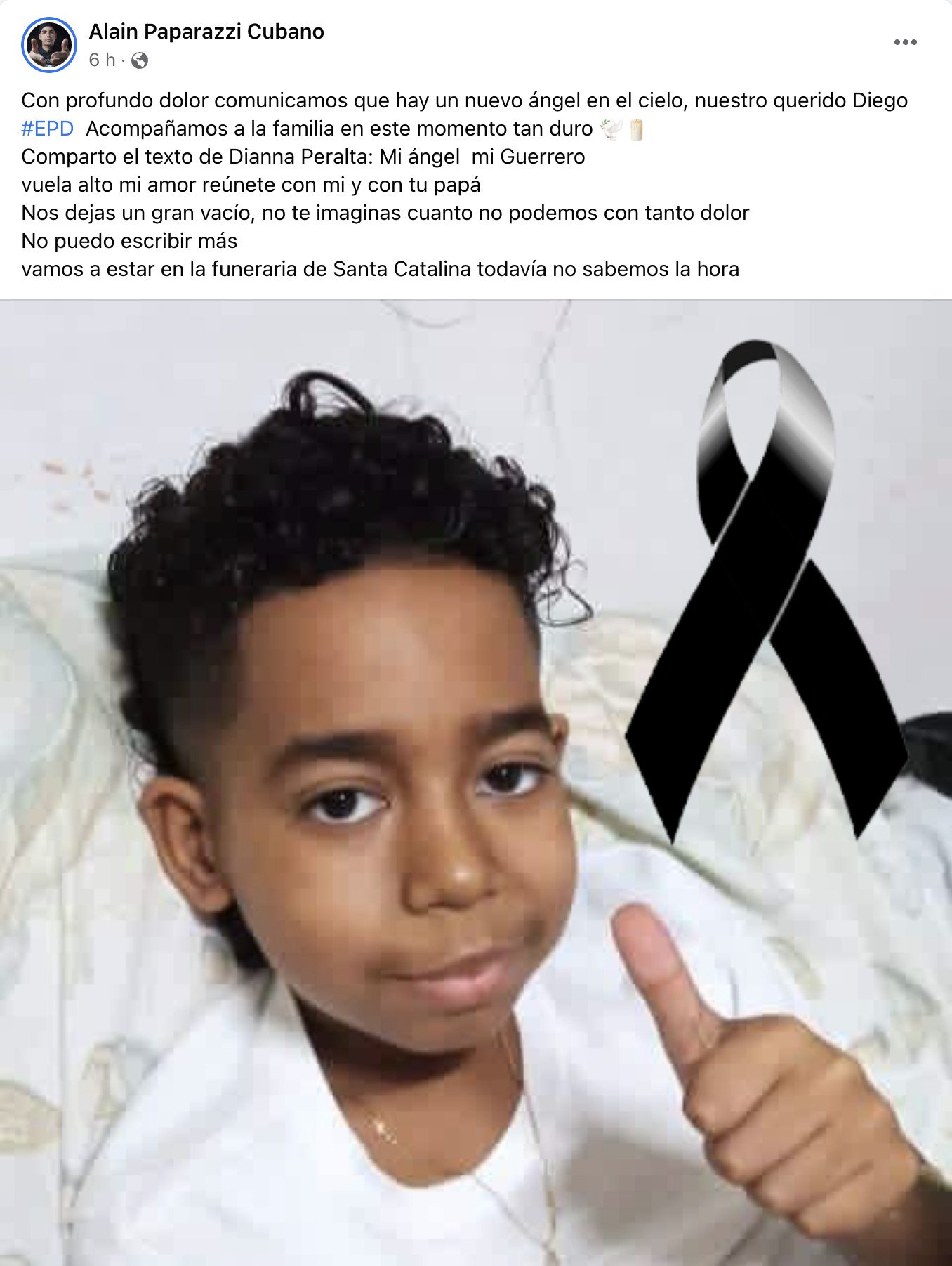 Fallece Diego, el niño cubano que luchaba contra el cáncer 12