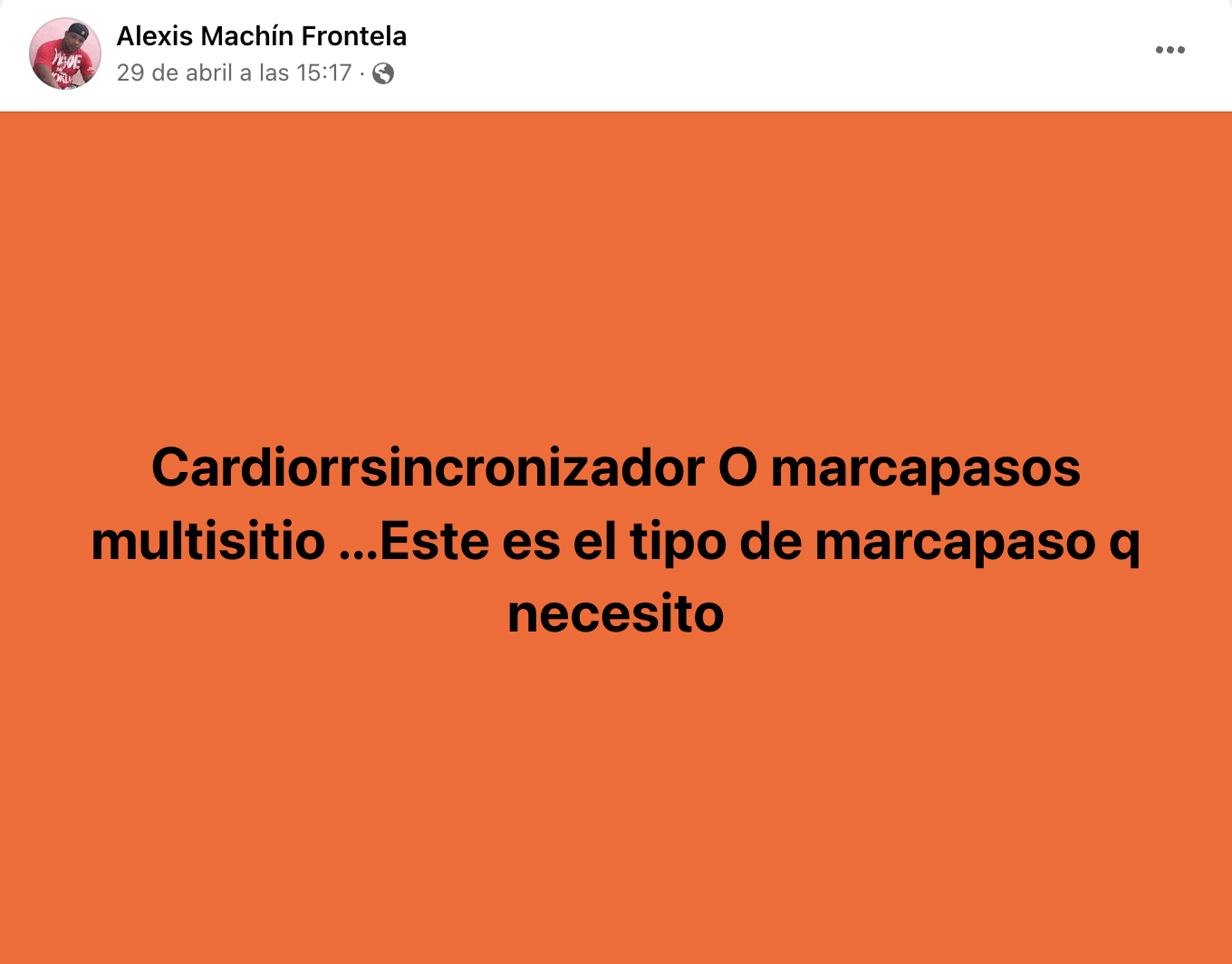 Profesor cubano pide ayuda para conseguir un marcapasos que necesita con urgencia 3
