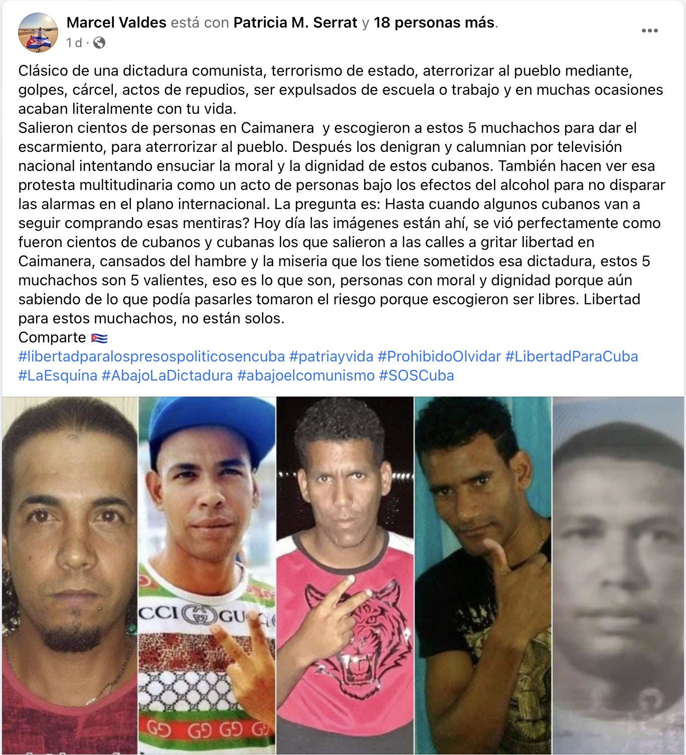 Cubano protesta en solitario en las calles de Holguín: "Patria y Vida" 11