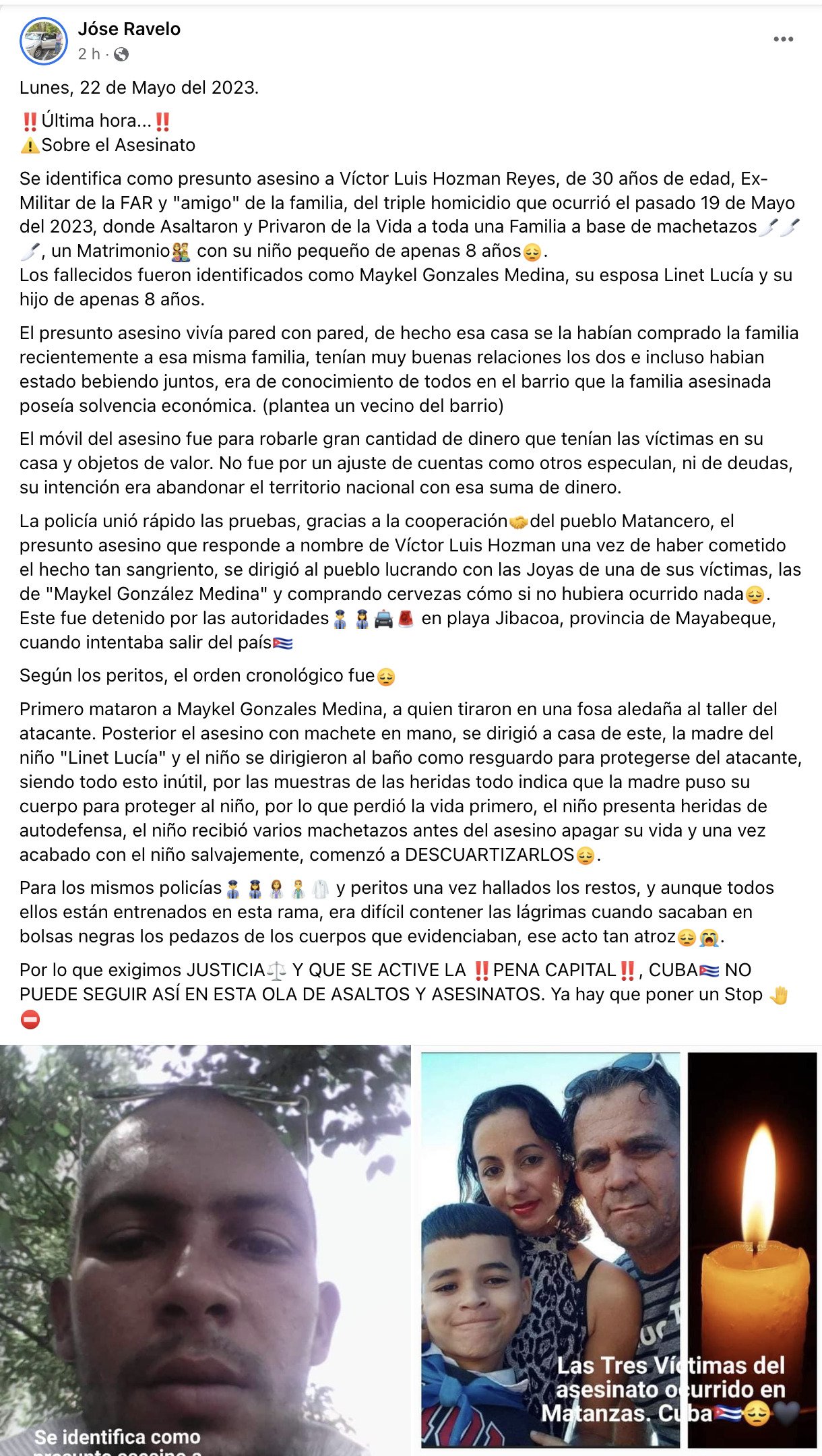 Detienen al asesino de familia cubana 6