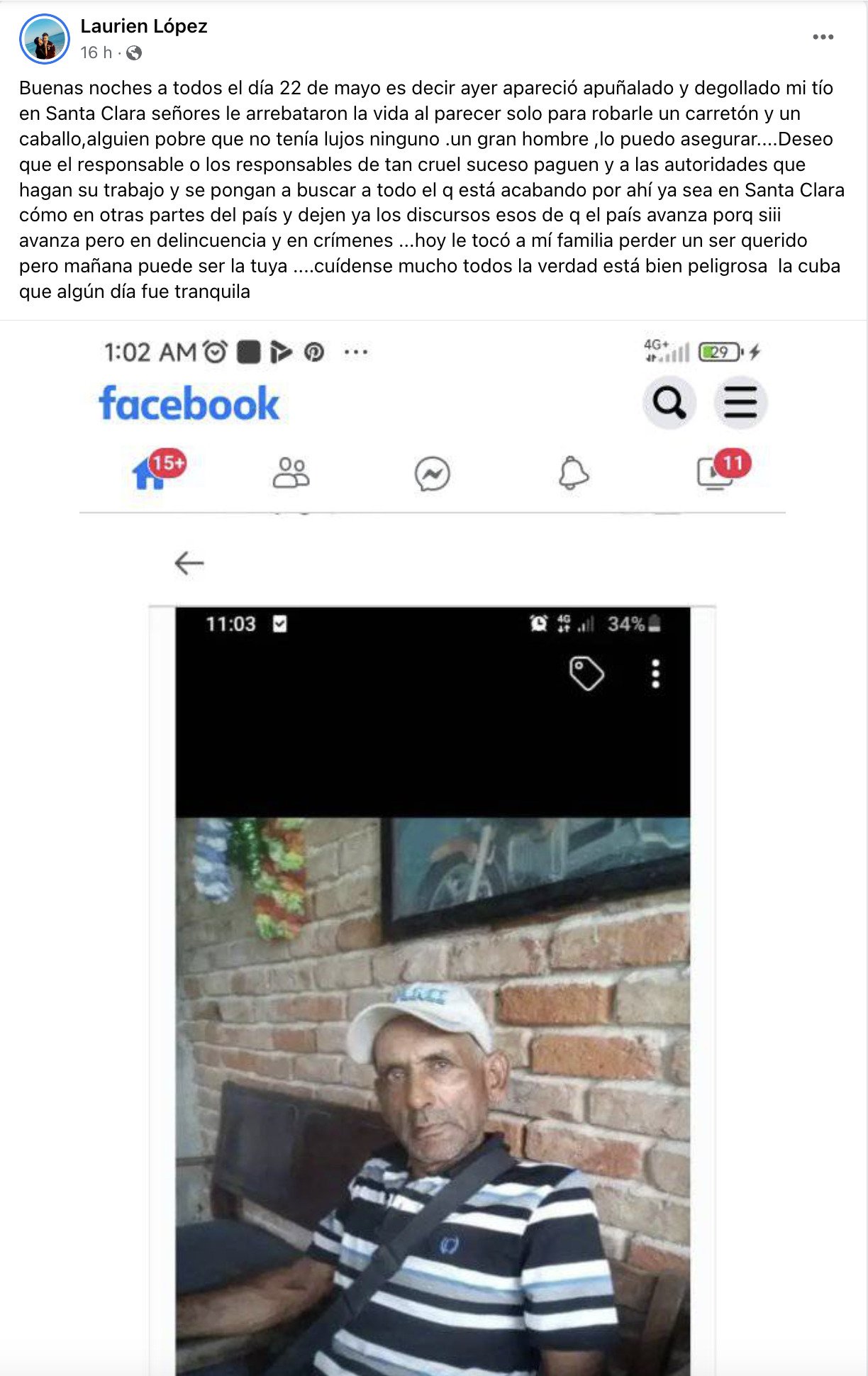Asesinan a cubano para robarle en Santa Clara 2