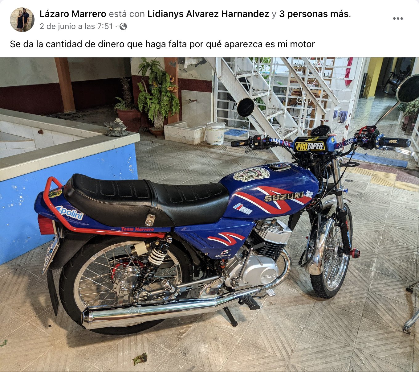 Cubano denuncia robo de su moto y pide ayuda para recuperarla 5