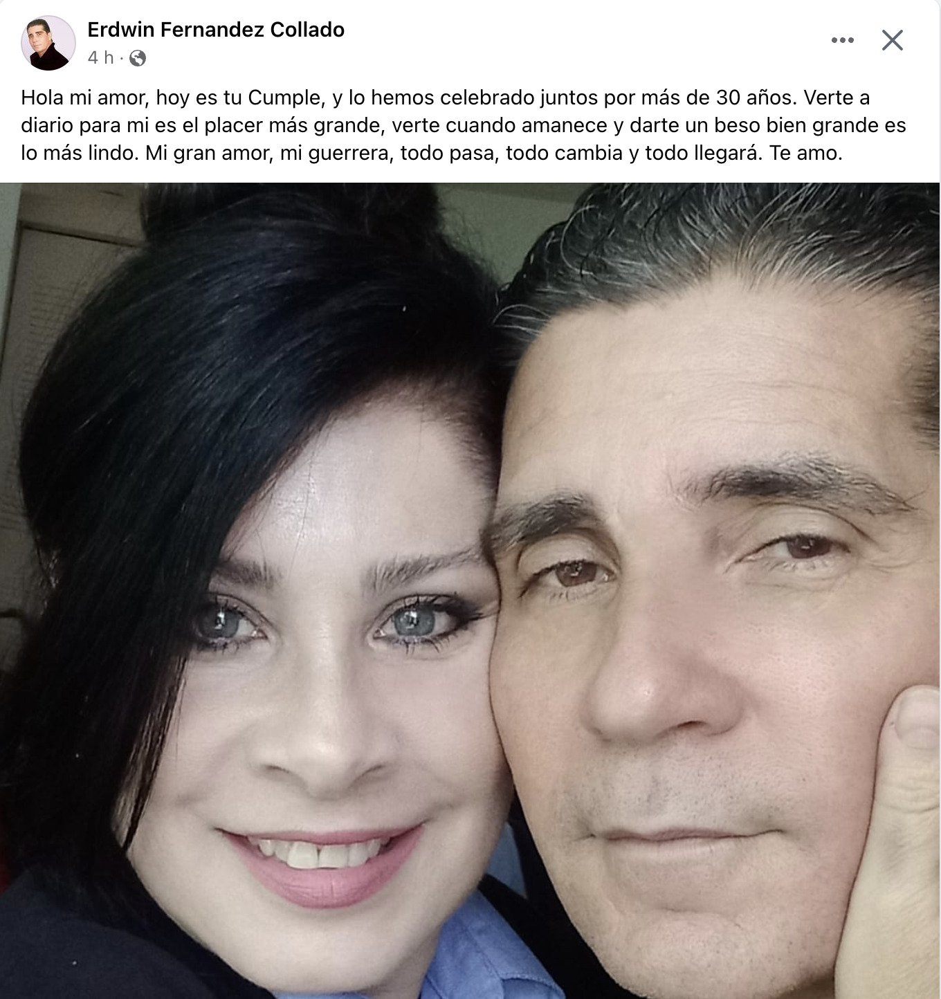 Actor Cubano Erdwin Fernández Dedica Emotivo Mensaje A Su Esposa En Su Cumpleaños 6718