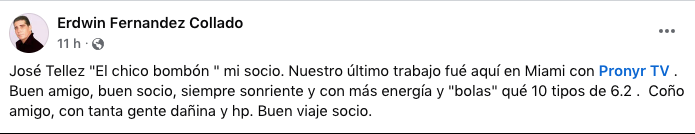 Fallece en Miami el humorista cubano José Téllez, "El Chico Bombón" 20